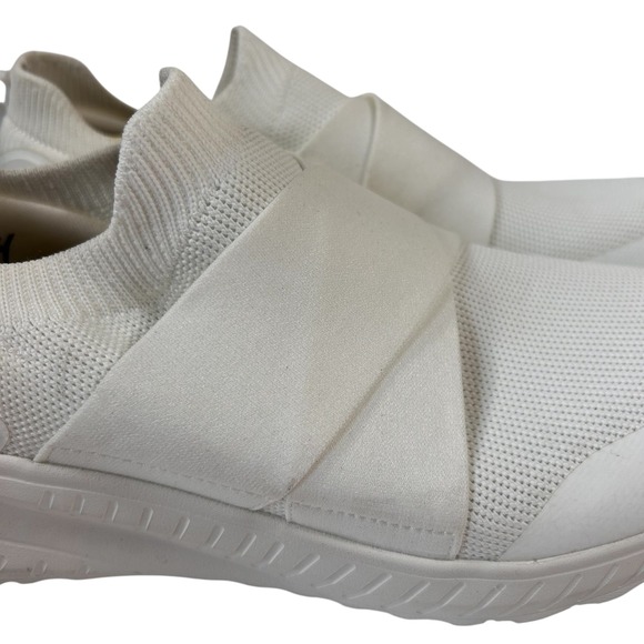 Skechers Women's 10 Slip On Walking Sneakers White Casual Comfort Shoes Stretch - Picture 3 of 15